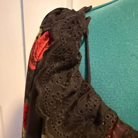 For Love & Lemons Yara Rose Velour Mini Dress Size 2X - Picture 4 of 16